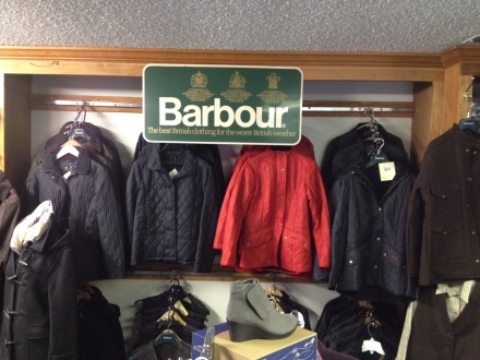 Quilted Barbour coats.
