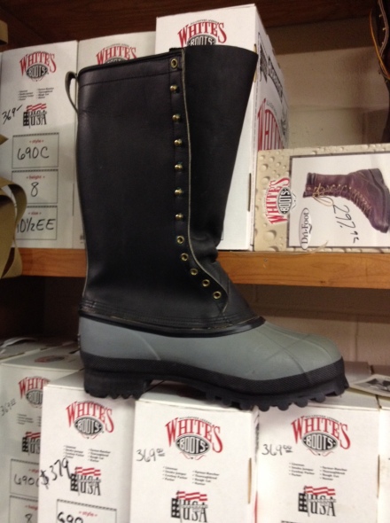 An example of the rubber bottomed Pac boot designed for extreme conditions.