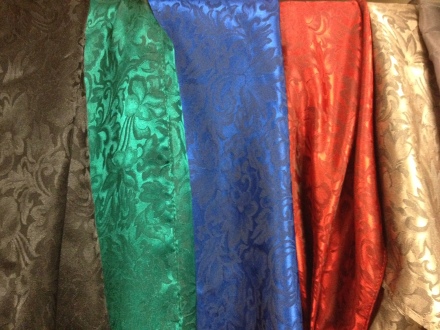 An array of silk scarves by Schaefer.